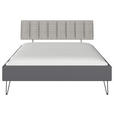 BETT 160/200 cm  in Grau  - Grau, Design, Holzwerkstoff/Textil (160/200cm) - Carryhome