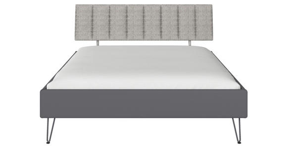 BETT 160/200 cm  in Grau  - Grau, Design, Holzwerkstoff/Textil (160/200cm) - Carryhome