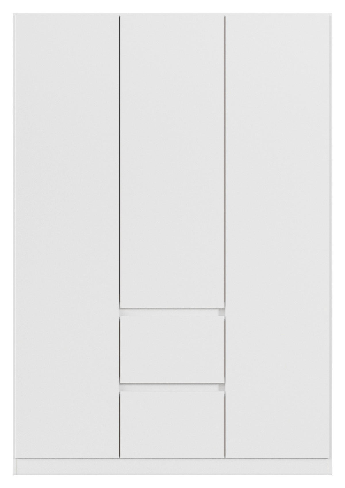 DREHTÜRENSCHRANK in Weiss  - Weiss, Basics, Holzwerkstoff (136/197/54cm) - Rauch Möbel