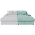 BIGSOFA Cord Salbeigrün  - Salbeigrün/Schwarz, MODERN, Kunststoff/Textil (117/93/190cm) - Carryhome