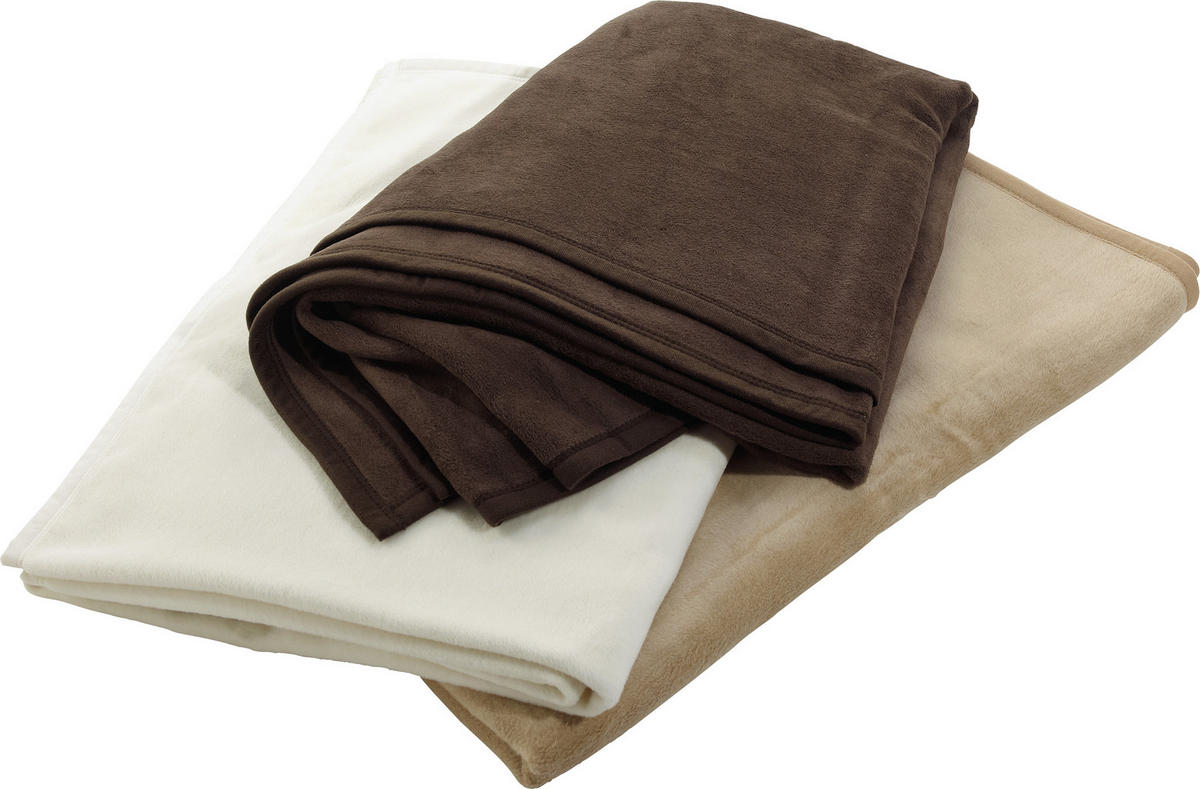 PLAID Melanie 150/200 cm  - Creme, Basics, Textil (150/200cm) - Novel