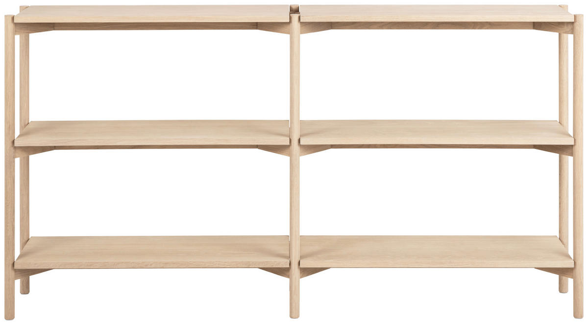 REGAL Eiche massiv Eichefarben  - Eichefarben, Trend, Holz/Holzwerkstoff (169/88,5/30cm)