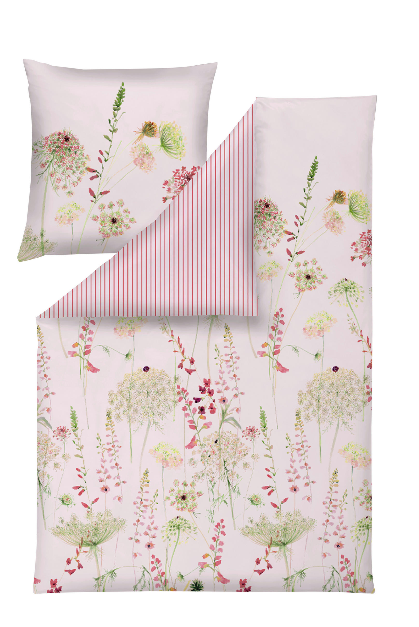 BETTWÄSCHE Impulse Makosatin 135/200 cm  - Rosa, Design, Textil (135/200cm) - Estella