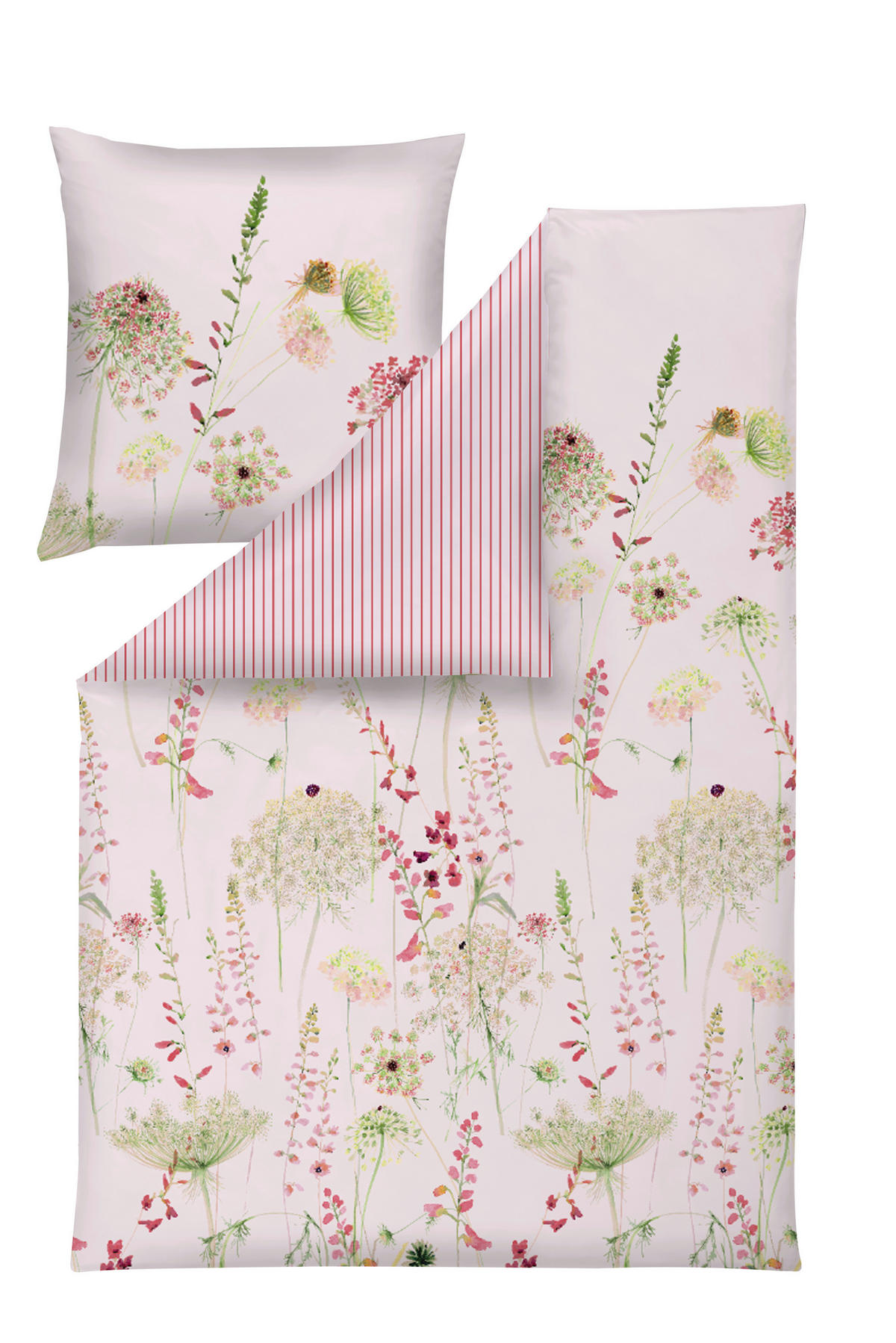 BETTWÄSCHE Impulse Makosatin 135/200 cm  - Rosa, Design, Textil (135/200cm) - Estella