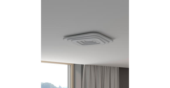 LED-DECKENLEUCHTE 53/53/5,5 cm   - Weiß, Design, Kunststoff/Metall (53/53/5,5cm) - Novel