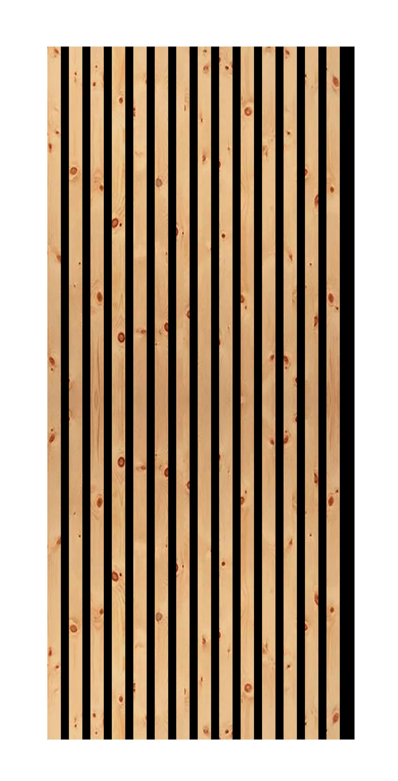 AKUSTIKPANEEL Zirbe roh 57.25/1.8/119 cm  - Zirbelkieferfarben, KONVENTIONELL, Holzwerkstoff/Textil (57.25/1.8/119cm)