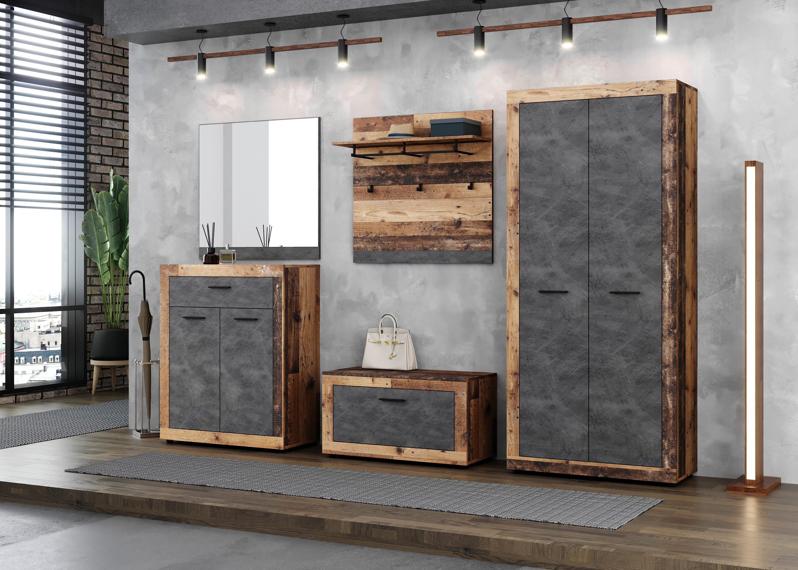 KOMMODE in 88,9/107,7/40 cm - Alteiche/Schwarz, Design, Holzwerkstoff/Kunststoff (88,9/107,7/40cm) - MID.YOU