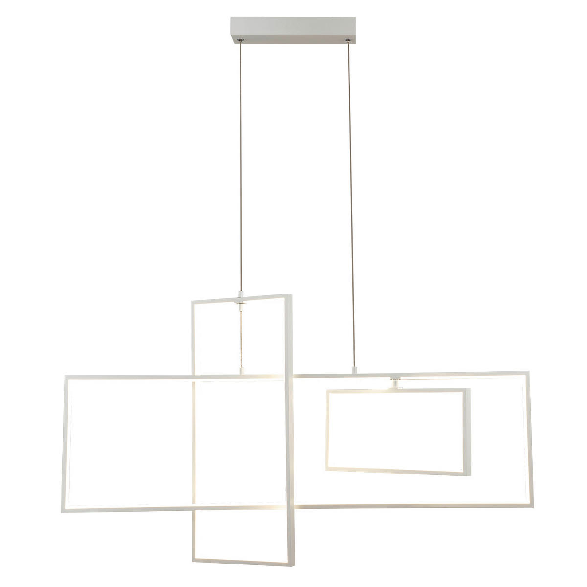 LED-HÄNGELEUCHTE 90/2/100 cm  - Weiß, Design, Metall (90/2/100cm)