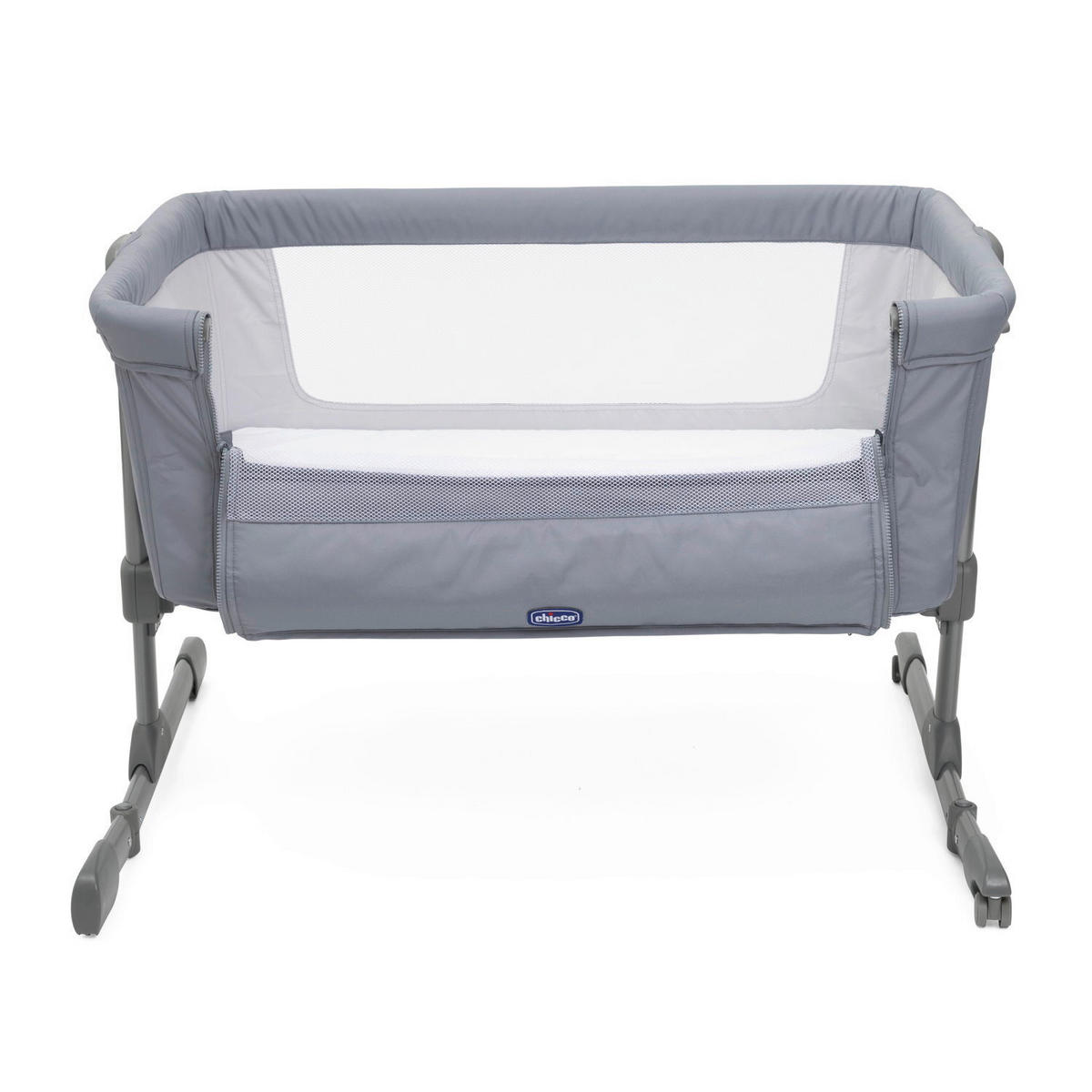 BEISTELLBETT NEXT2ME ESSENTIAL  - Grau, Basics, Textil/Metall (98/65/80/70,5cm) - Chicco