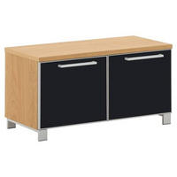 GARDEROBENBANK Santina  in 84/45/40 cm  - Chromfarben/Eichefarben, Design, Glas/Holz (84/45/40cm)