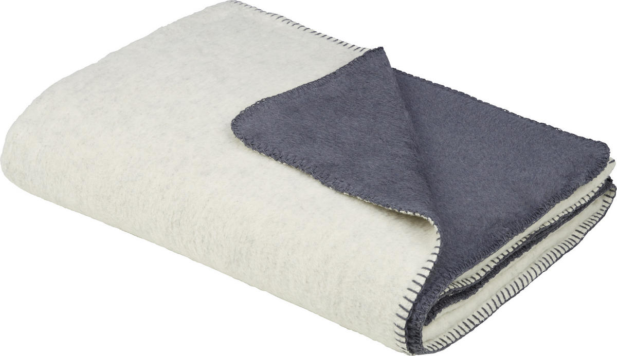 KUSCHELDECKE 150/200 cm  - Anthrazit/Weiß, Design, Textil (150/200cm) - David Fussenegger