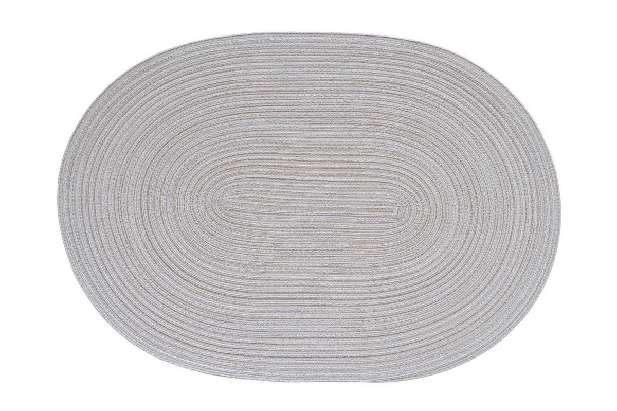 TISCHSET Basic Textil Textilgeflecht Creme, Naturfarben 48/33 cm  - Creme/Naturfarben, Basics, Textil (48/33cm)