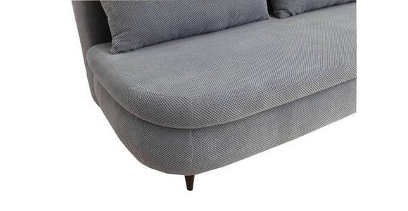 SCHLAFSOFA Webstoff, Plüsch Orange - Schwarz/Orange, Design, Textil (213/89/105cm) - Novel