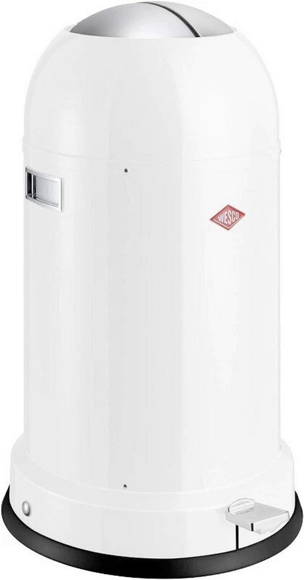 ABFALLEIMER 33 L  - Silberfarben/Weiß, Basics, Metall (41/41/69cm) - Wesco