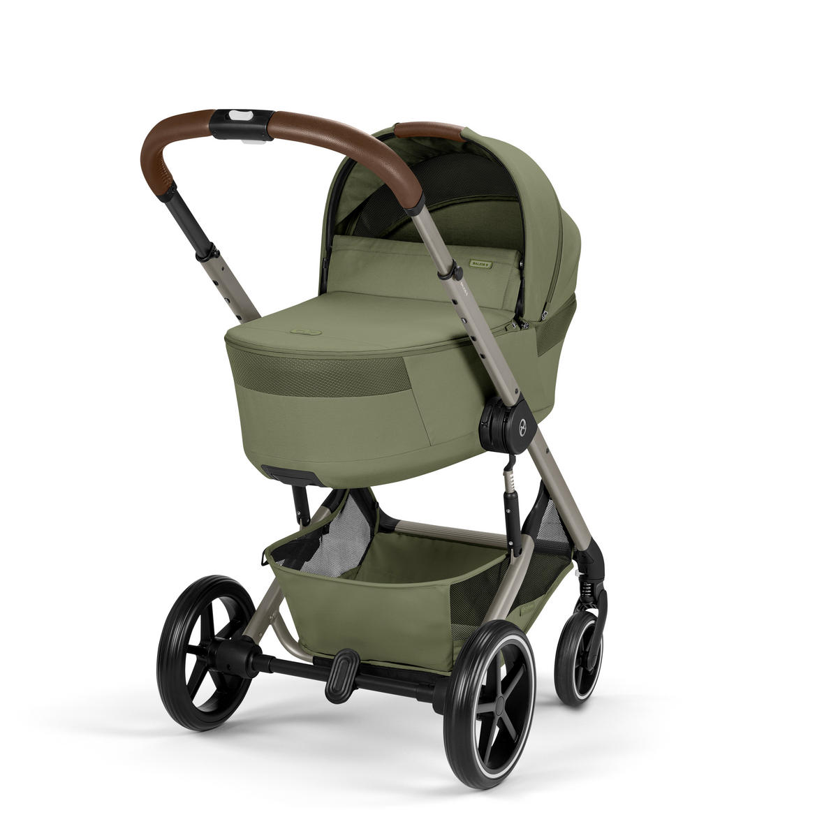 KOMBINIRANA DJEČJA KOLICA  Balios S Lux TPE inkl. Fold-Carrycot  - Khaki/taupe, Basics, tekstil/metal (87/60/108cm) - cybex GOLD