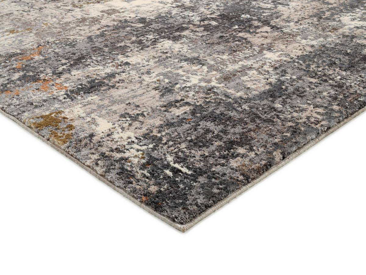 TEPPICH 155/230 cm Elarion Grau, Dunkelgrau, Beige  - Dunkelgrau/Beige, Design, Textil (155/230cm) - Novel