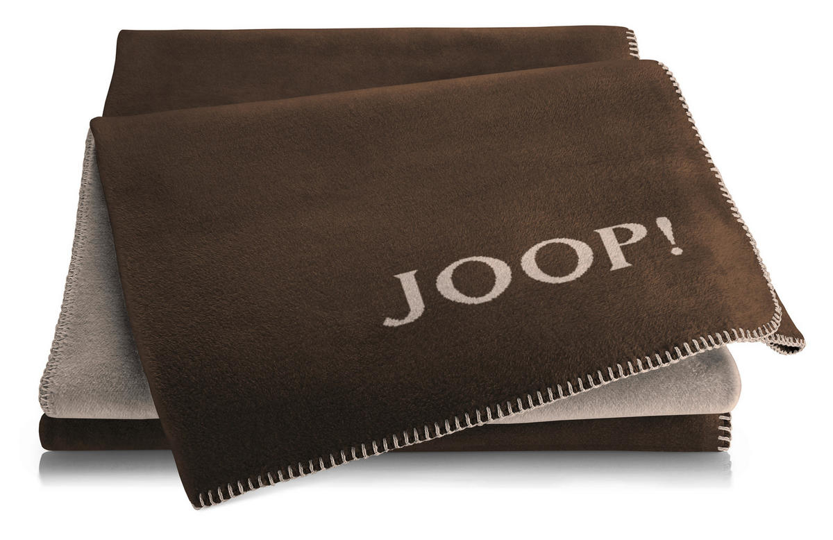WOHNDECKE JOOP! HW 2025/26 150/200 cm  - Graubraun/Mokka, Basics, Textil (150/200cm) - Joop!