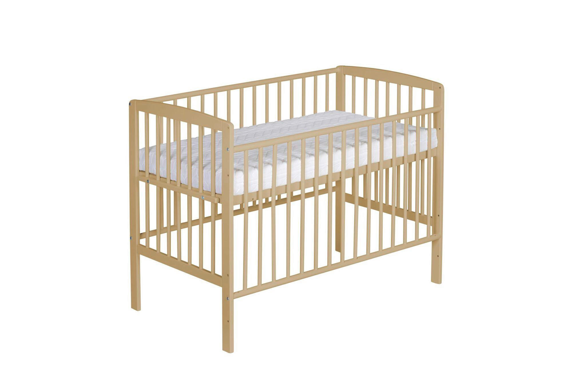 BEISTELLBETT Micky Plus 124/65/97 cm  - Buchefarben, Basics, Holz/Holzwerkstoff (124/65/97cm) - Schardt
