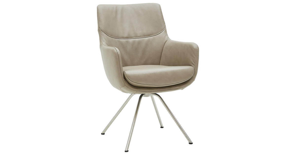 DIETER KNOLL Armlehnstuhl (drehbar) in Taupe 