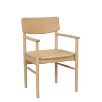 STOL MED ARMSTÖD     - ekfärgad, Klassisk, trä (56/86/52cm) - Rowico