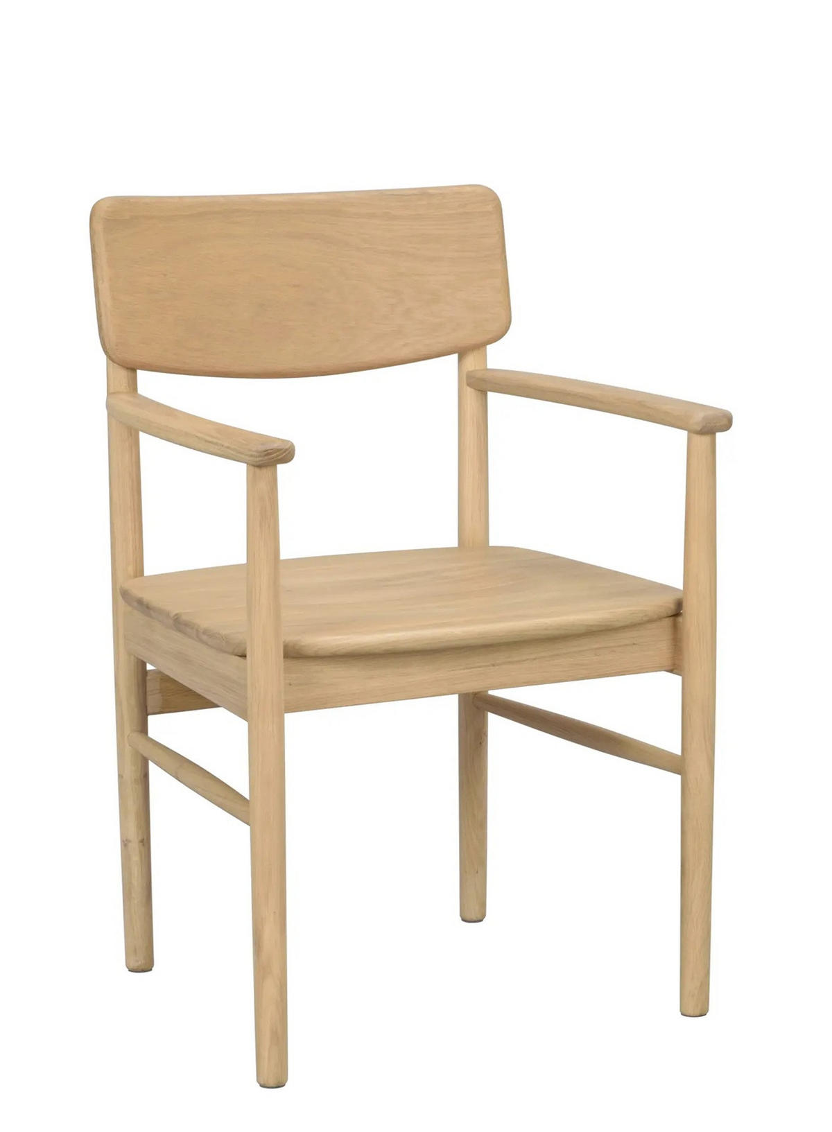 STOL MED ARMSTÖD     - ekfärgad, Klassisk, trä (56/86/52cm) - Rowico