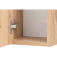 SPIEGELSCHRANK 120/64/20 cm - Eiche Wotan/Alufarben, Natur, Glas/Holzwerkstoff (120/64/20cm) - Xora