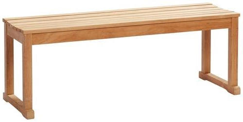 SITZBANK 120/43/40 cm Teakfarben Teakholz vollmassiv  - Teakfarben, KONVENTIONELL, Holz (120/43/40cm) - MID.YOU