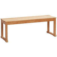 SITZBANK 120/43/40 cm Teakfarben Teakholz vollmassiv  - Teakfarben, KONVENTIONELL, Holz (120/43/40cm) - MID.YOU