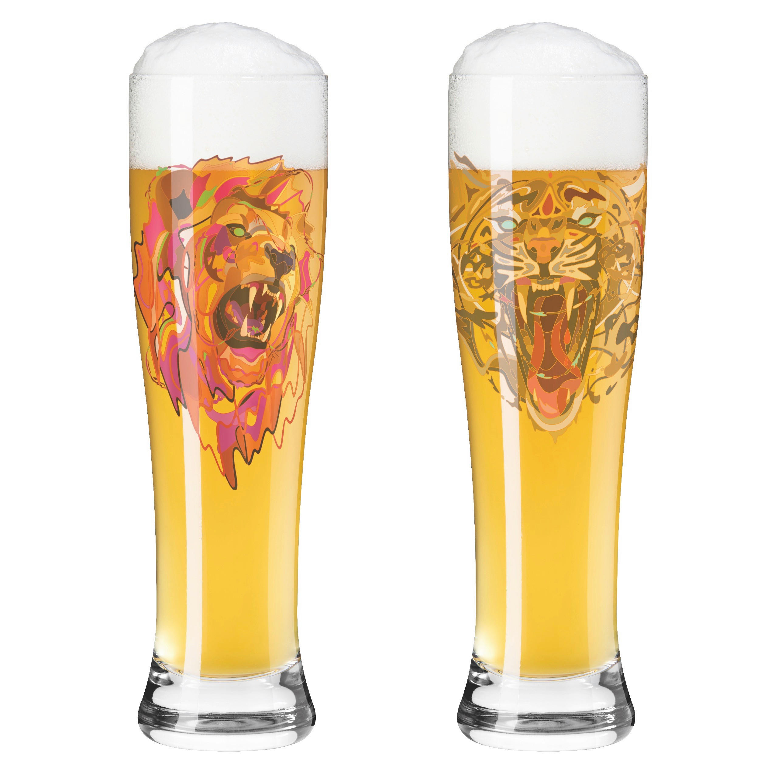 WEIZENBIERGLAS 646 ml 2-teilig  - Pink/Braun, LIFESTYLE, Glas (7,5/25,4/7,5cm) - Ritzenhoff
