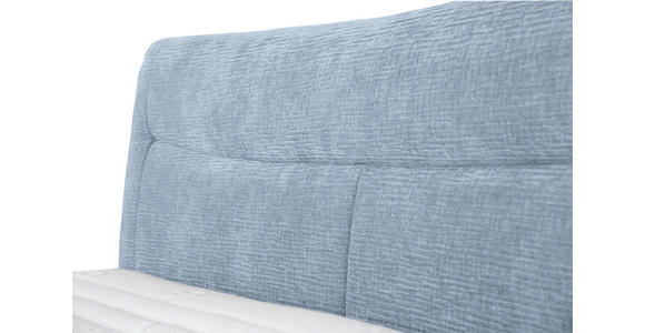 BOXSPRINGBETT 160/200 cm  in Hellblau  - Chromfarben/Hellblau, KONVENTIONELL, Textil/Metall (160/200cm) - Esposa