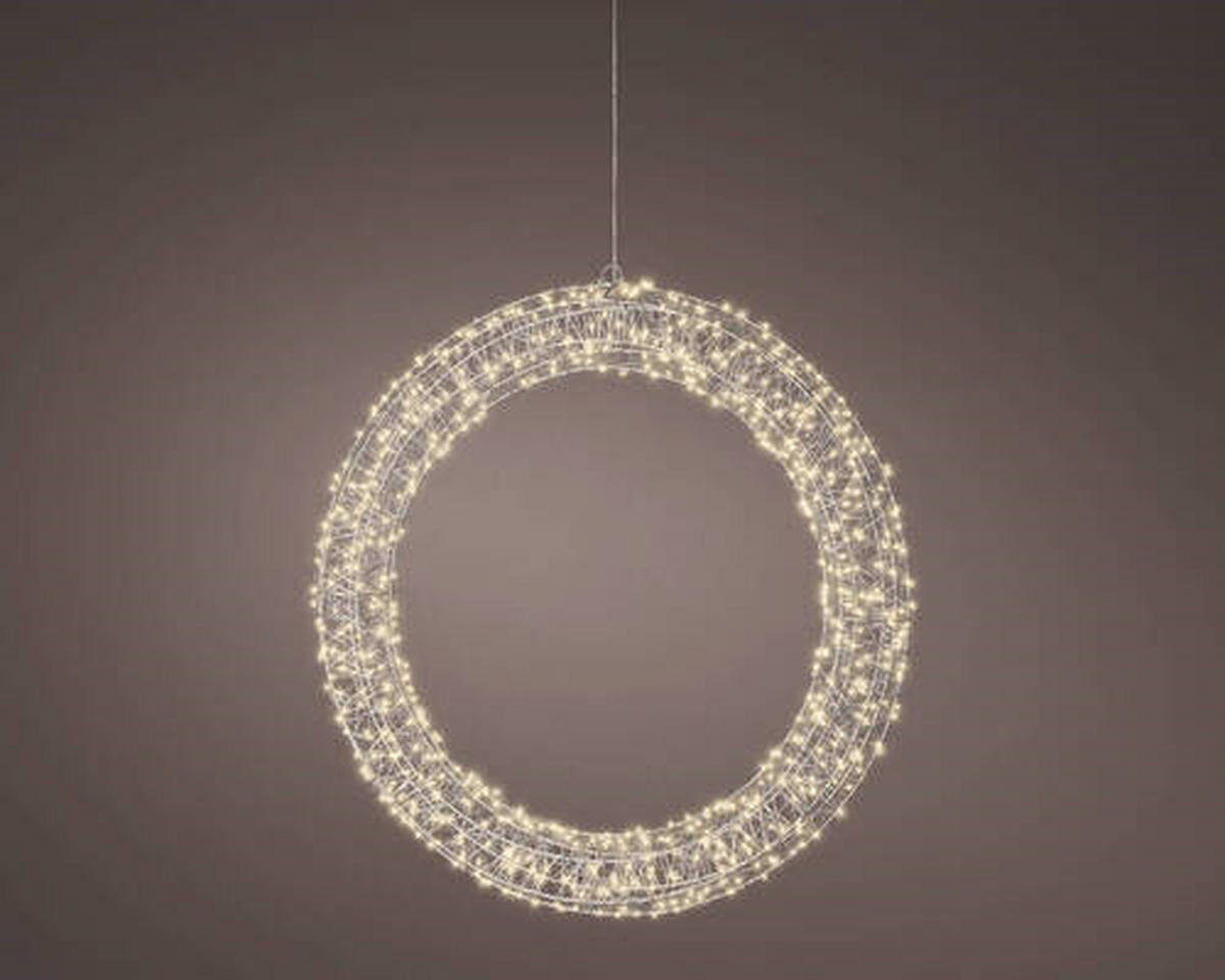 LED-WEIHNACHTSFIGUR - Silberfarben/Weiß, KONVENTIONELL, Metall (7,50/58,50/58,50cm)