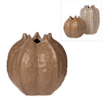 VASE  - Braun, Basics, Keramik (11/11cm)