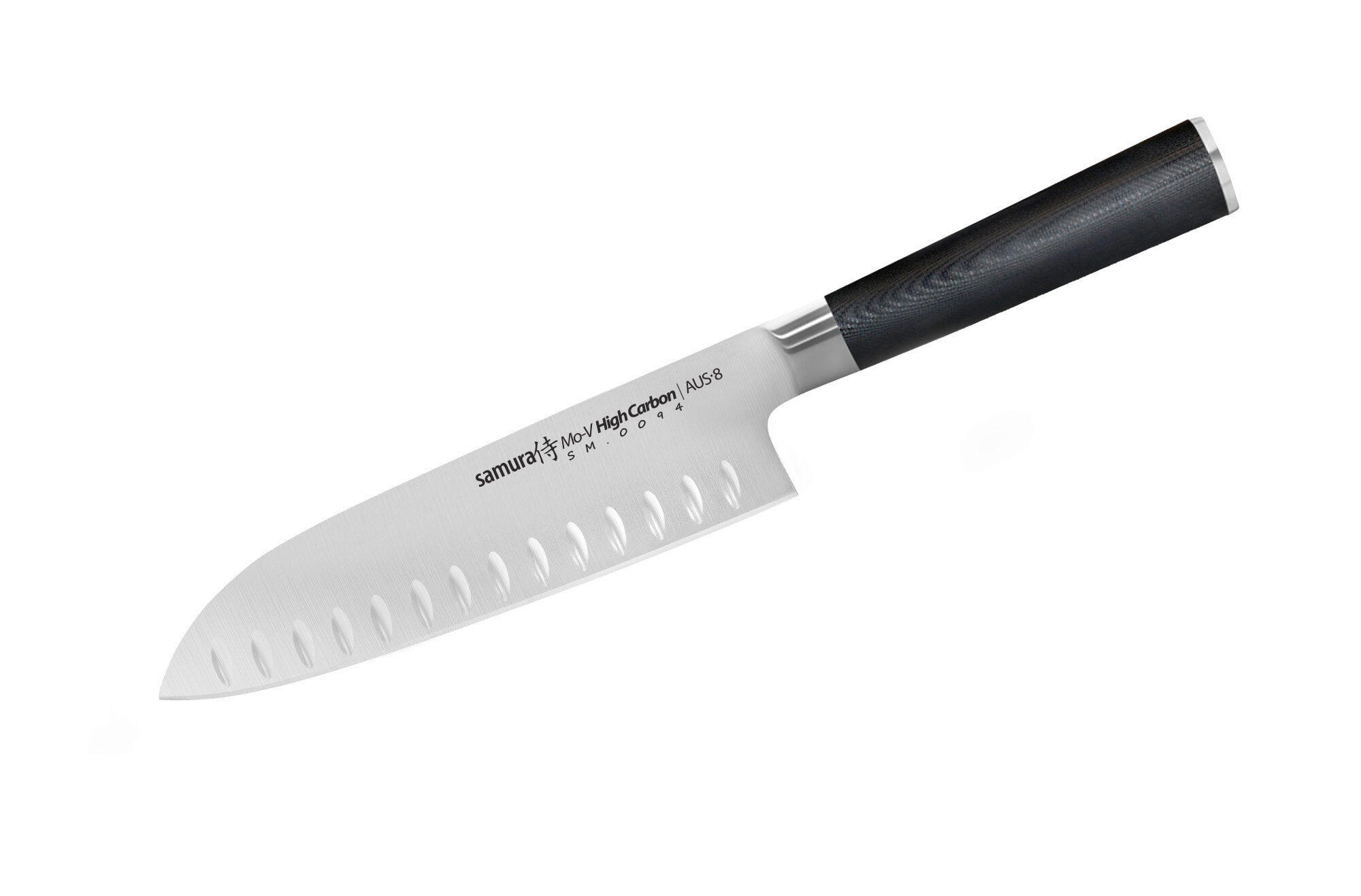 SANTOKU NOŽ  MO-V        30,5 cm     - boje oplemenjenog čelika/crna, Basics, drvni materijal/metal (30,5cm) - Samura
