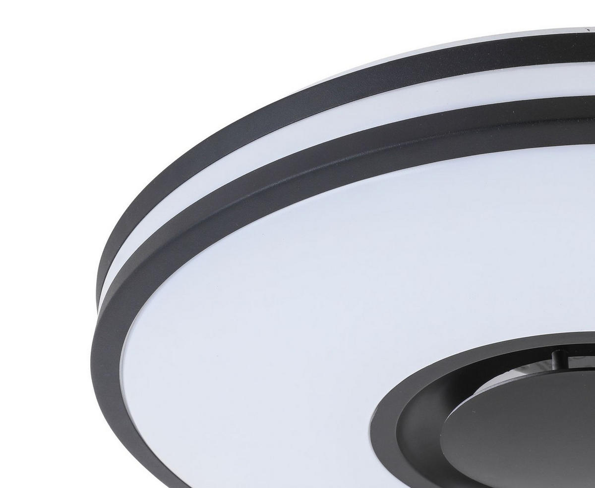 LED PLAFONJERA Riku  - crna, Osnovno, metal/plastika (39/8,5cm) - Novel