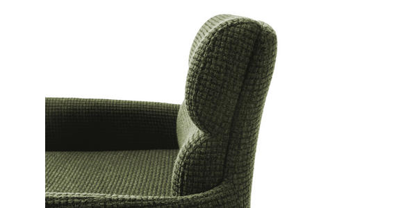 BARHOCKER in Metall, Textil Edelstahlfarben, Olivgrün - Edelstahlfarben/Olivgrün, Design, Textil/Metall (54/84/52cm) - Dieter Knoll