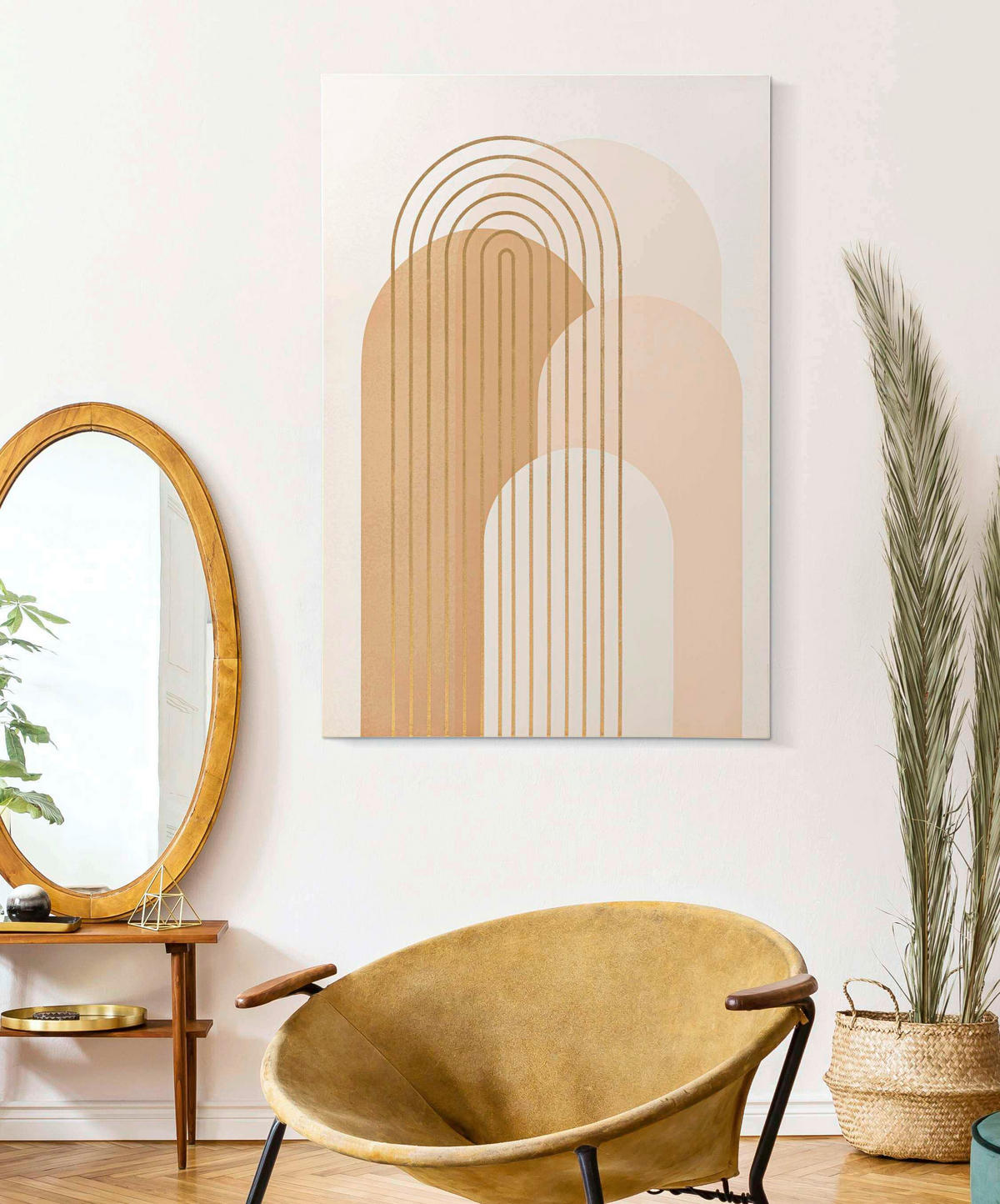 LEINWANDBILD Abstraktes  - Basics, Holz/Textil (80/120/3cm)