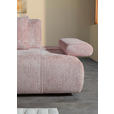 SCHLAFSOFA Chenille Rosa  - Schwarz/Rosa, KONVENTIONELL, Kunststoff/Textil (235-255/80/116-138cm) - Carryhome