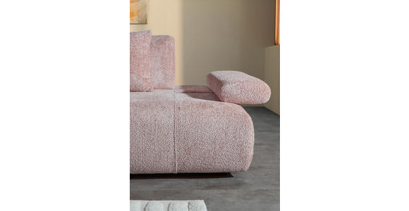 SCHLAFSOFA Chenille Rosa  - Schwarz/Rosa, KONVENTIONELL, Kunststoff/Textil (235-255/80/116-138cm) - Carryhome