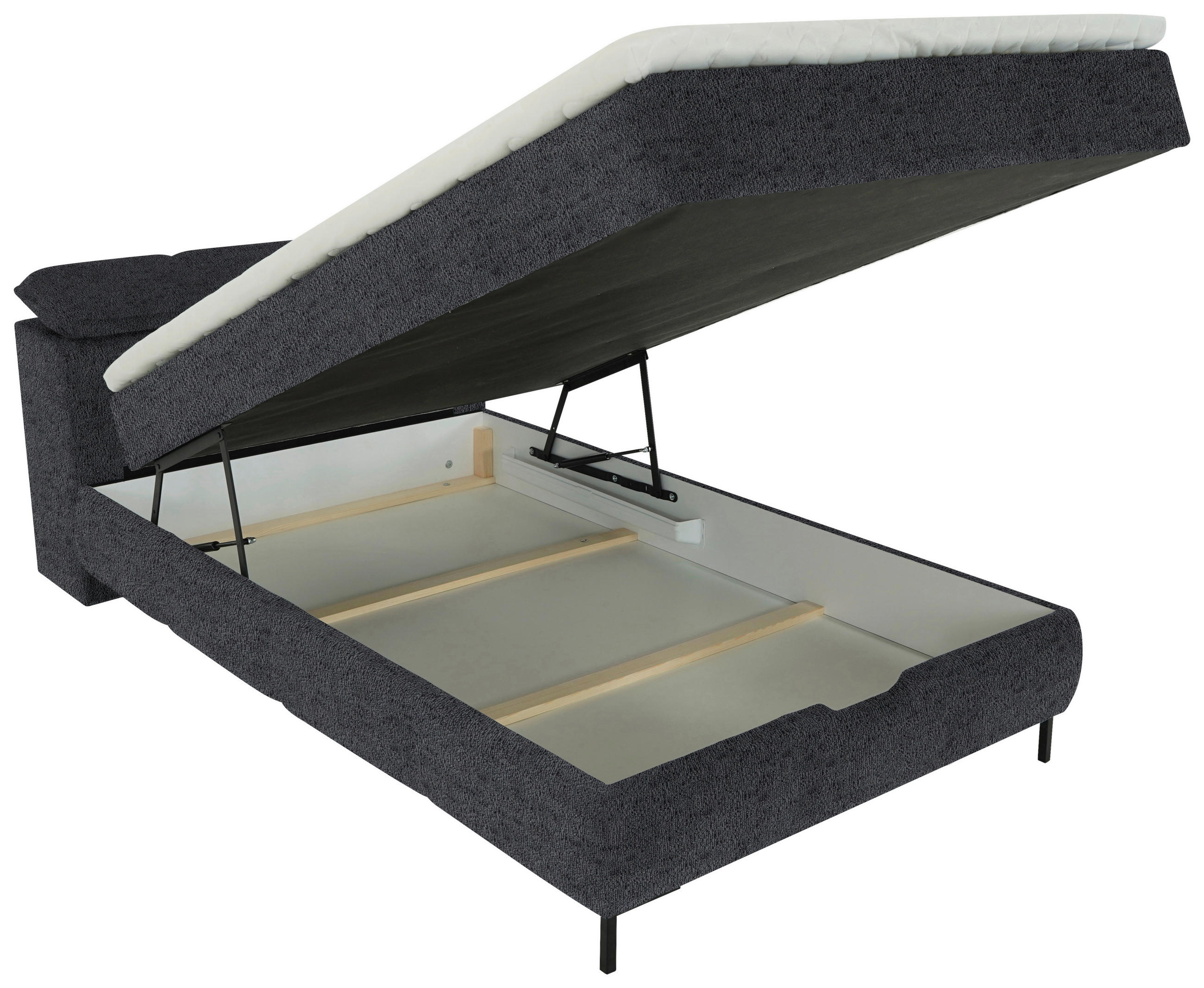 BOXBETT 140/200 cm  in Schwarz  - Schwarz, KONVENTIONELL, Holz/Holzwerkstoff (140/200cm) - Xora