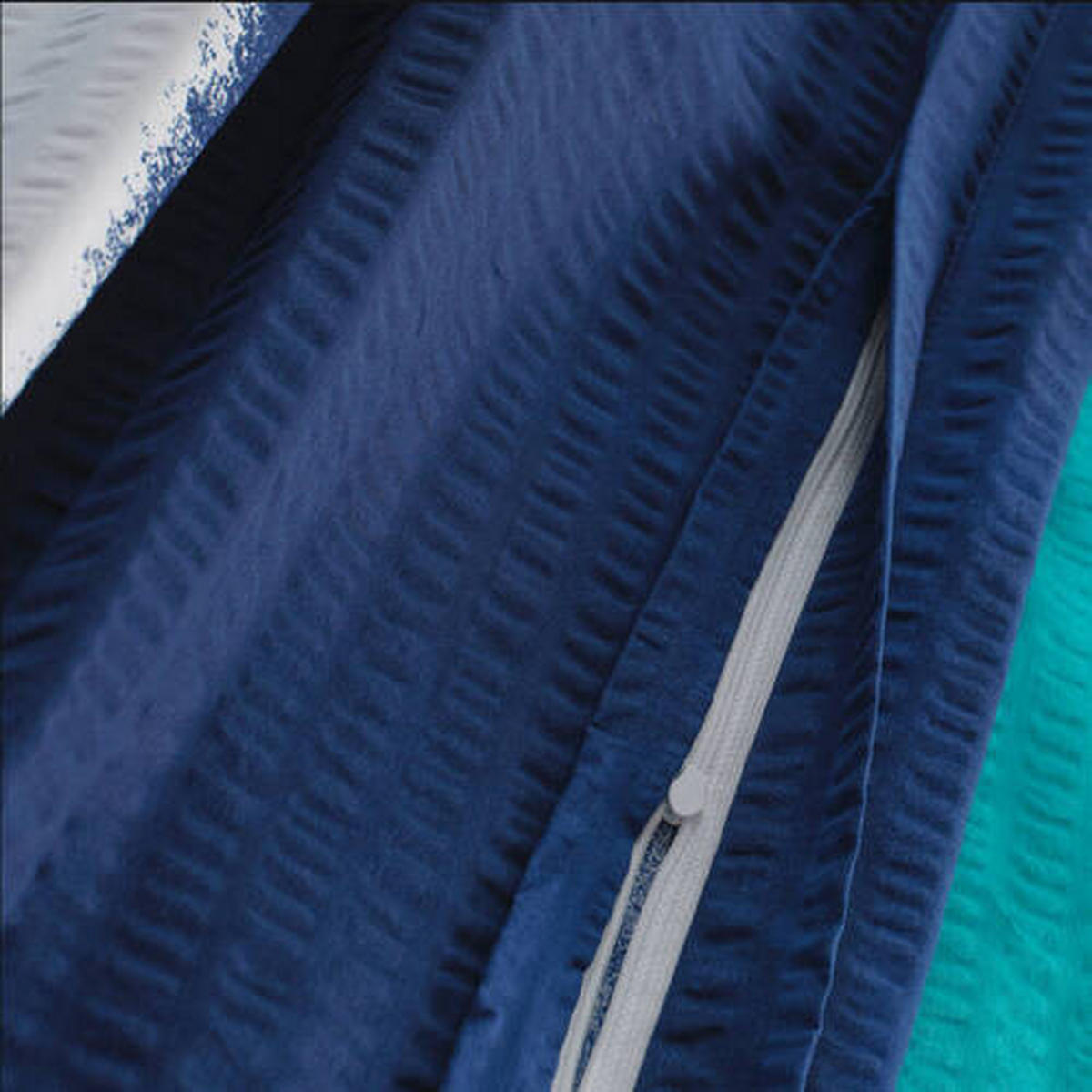 BETTWÄSCHE 2-teilig Seersucker 135/200 cm  - Blau, Basics, Textil (135/200cm) - Florella