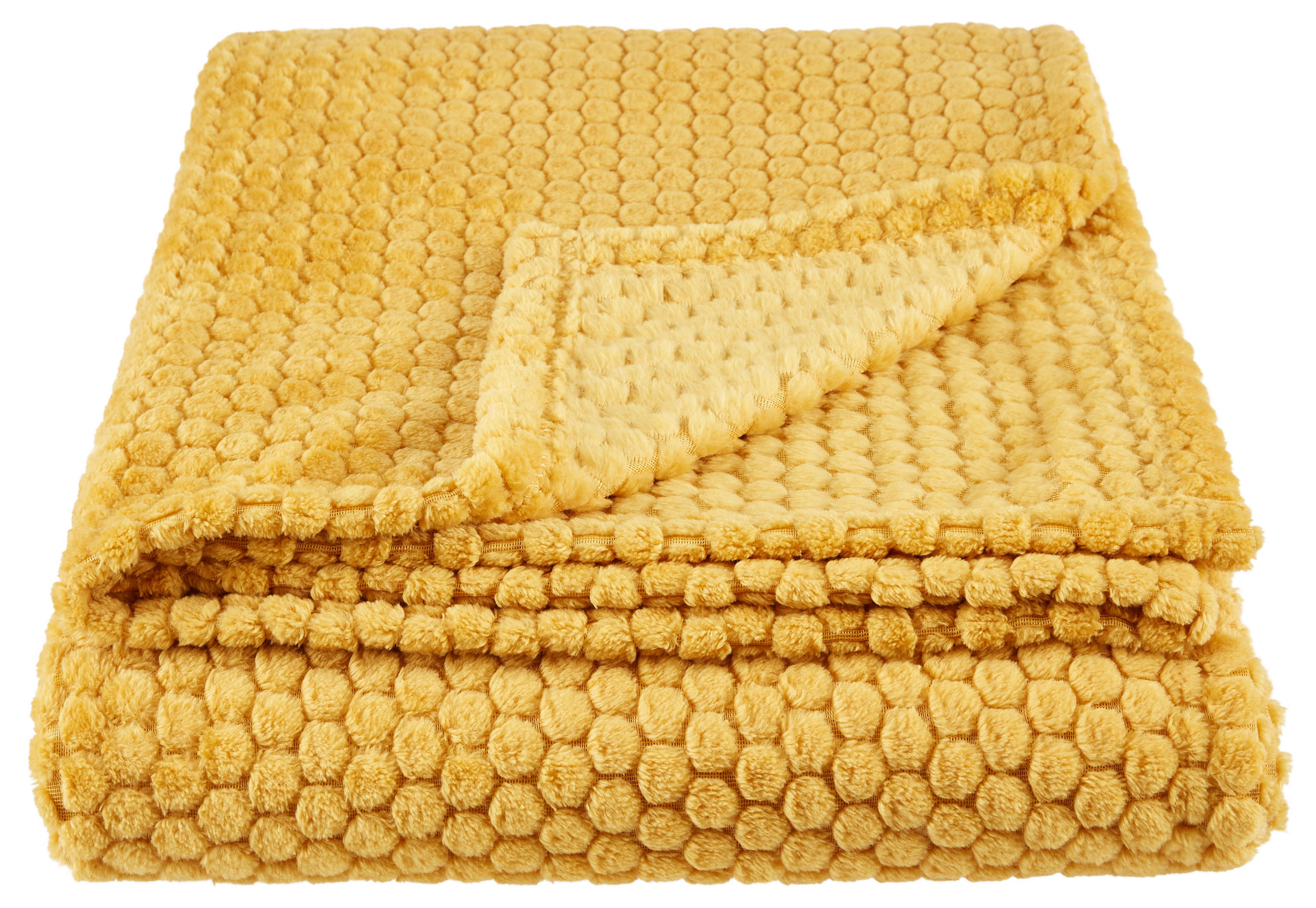 Kuscheldecke Belinda Honigfarben 130x170 cm