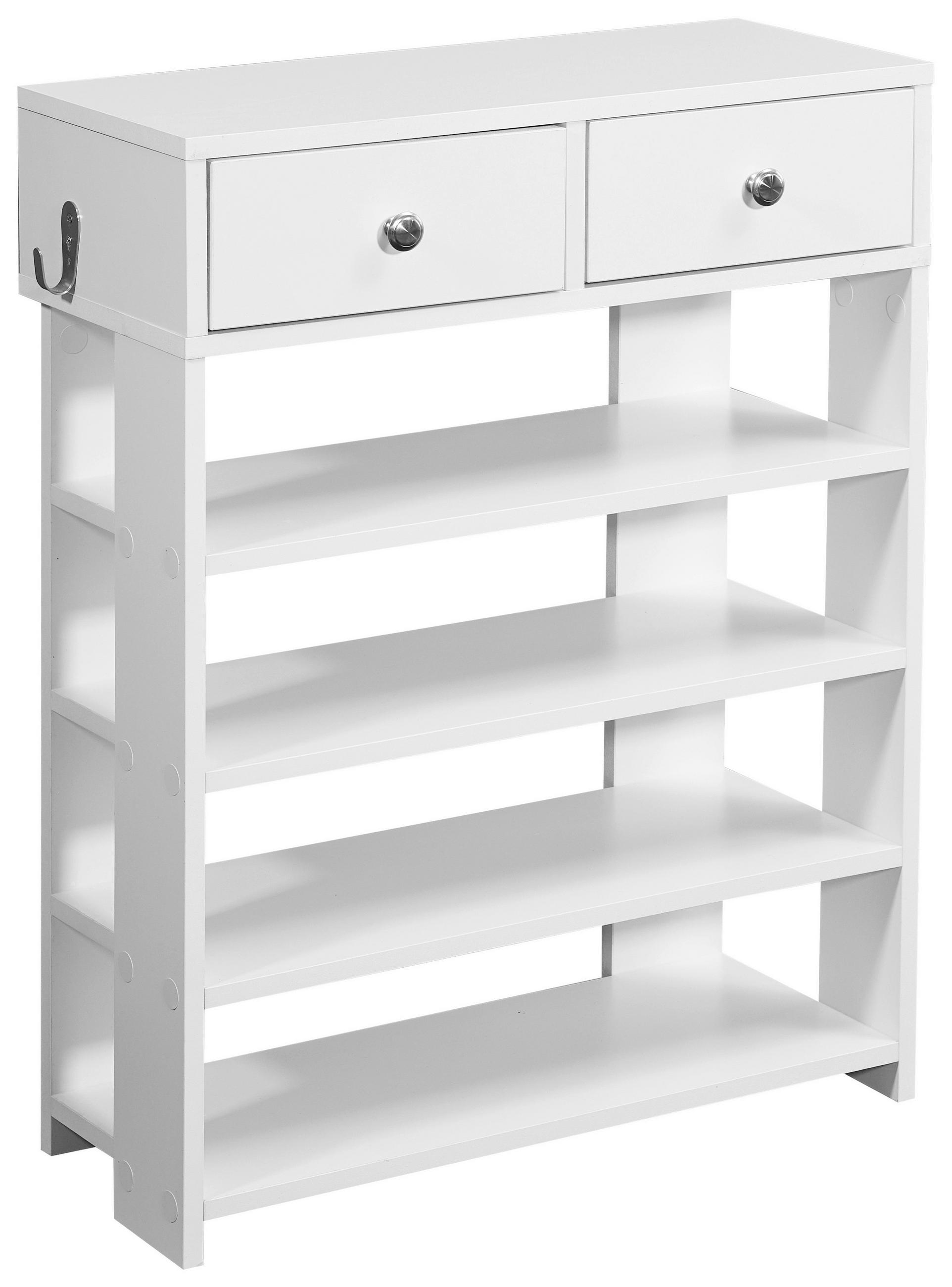 Regal mit Schubladen B: 60 cm Weiß