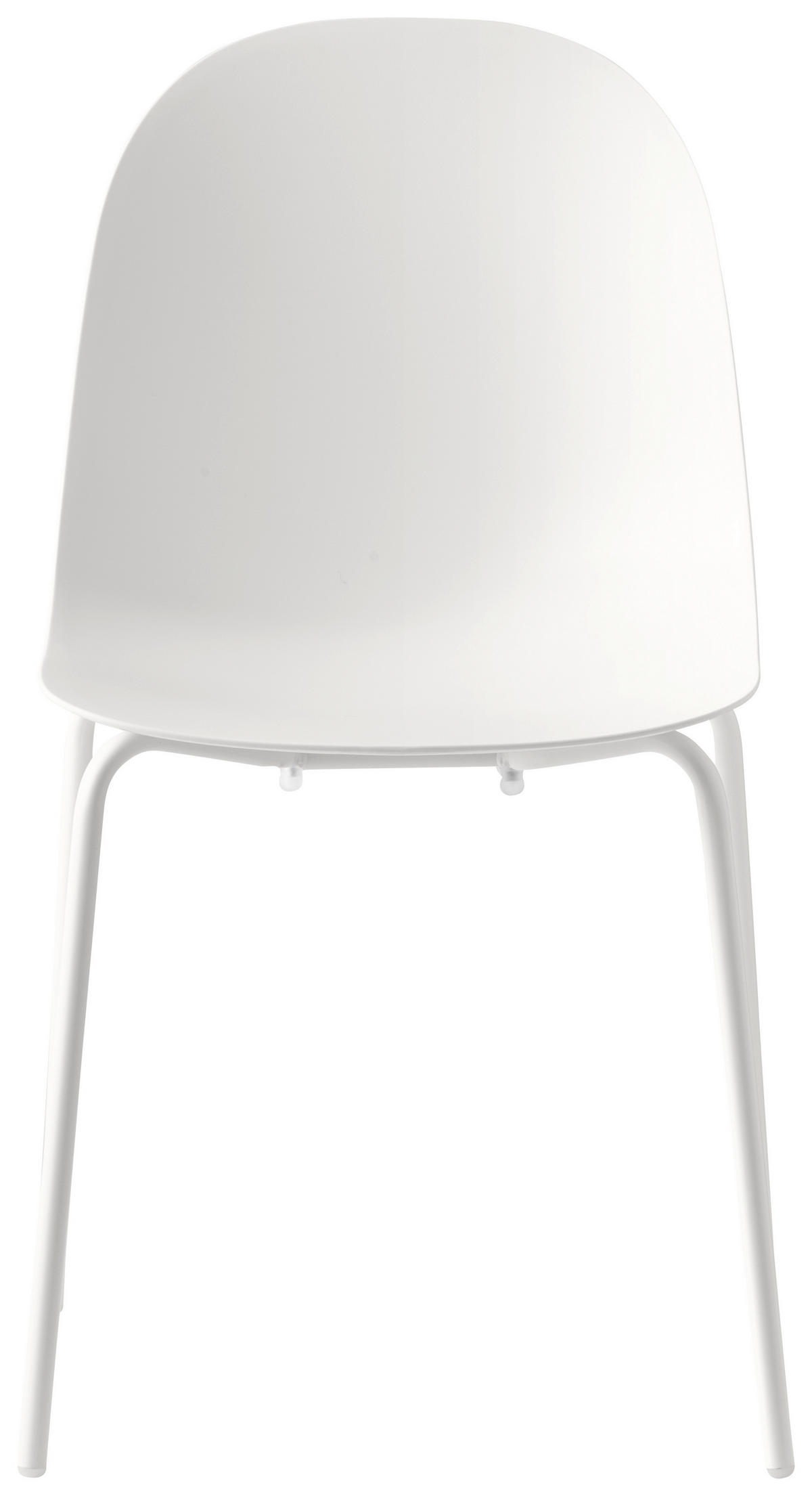 GARTENSTUHL-SET Edelstahl Weiß  - Weiß, Basics, Kunststoff/Metall (44,5/84/51cm) - Connubia 