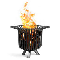 FEUERSCHALE  - Schwarz, Basics, Metall (60/52cm) - Ambia Garden