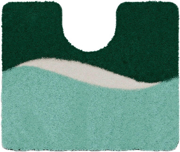 WC-VORLEGER Mintgrün 50/60 cm  - Mintgrün, Basics, Kunststoff/Textil (50/60cm) - Grund