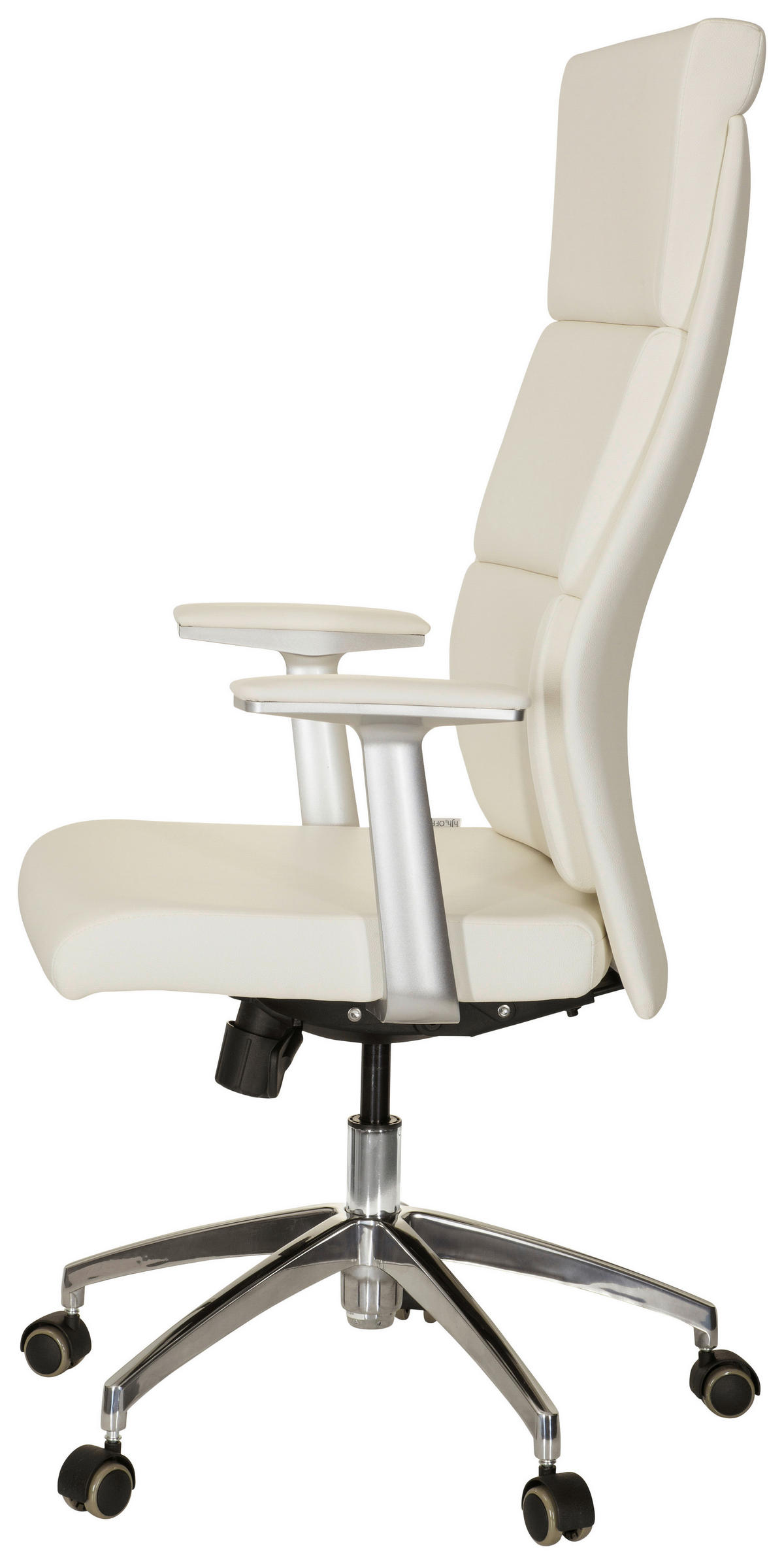 CHEFSESSEL  in Lederlook Creme  - Creme, MODERN, Leder/Kunststoff (60/131/52cm) - MID.YOU
