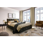 POLSTERBETT Lattenrost, Bettkasten Dunkelgrau 180/200 cm  - Dunkelgrau, MODERN, Holz/Textil (180/200cm) - Carryhome