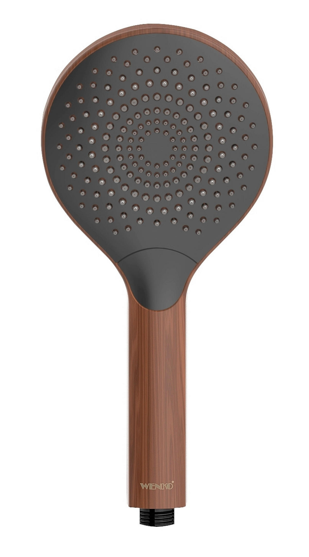 SPRCHOVÁ HLAVICA BEZ HADICE   - hnedá/čierna, Basics, plast (12cm) - Wenko