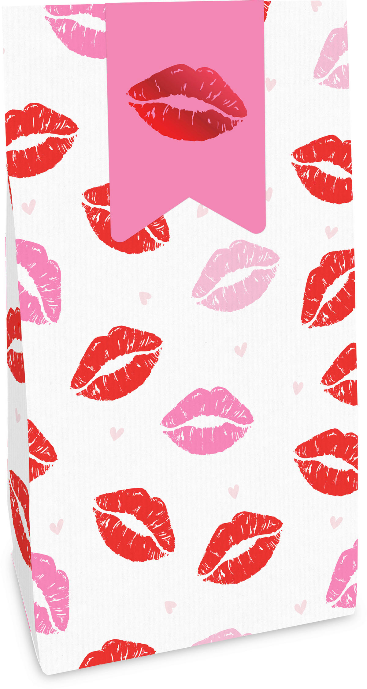 GESCHENKTASCHE  - Weiß, Trend, Papier (12/18/0.5cm)