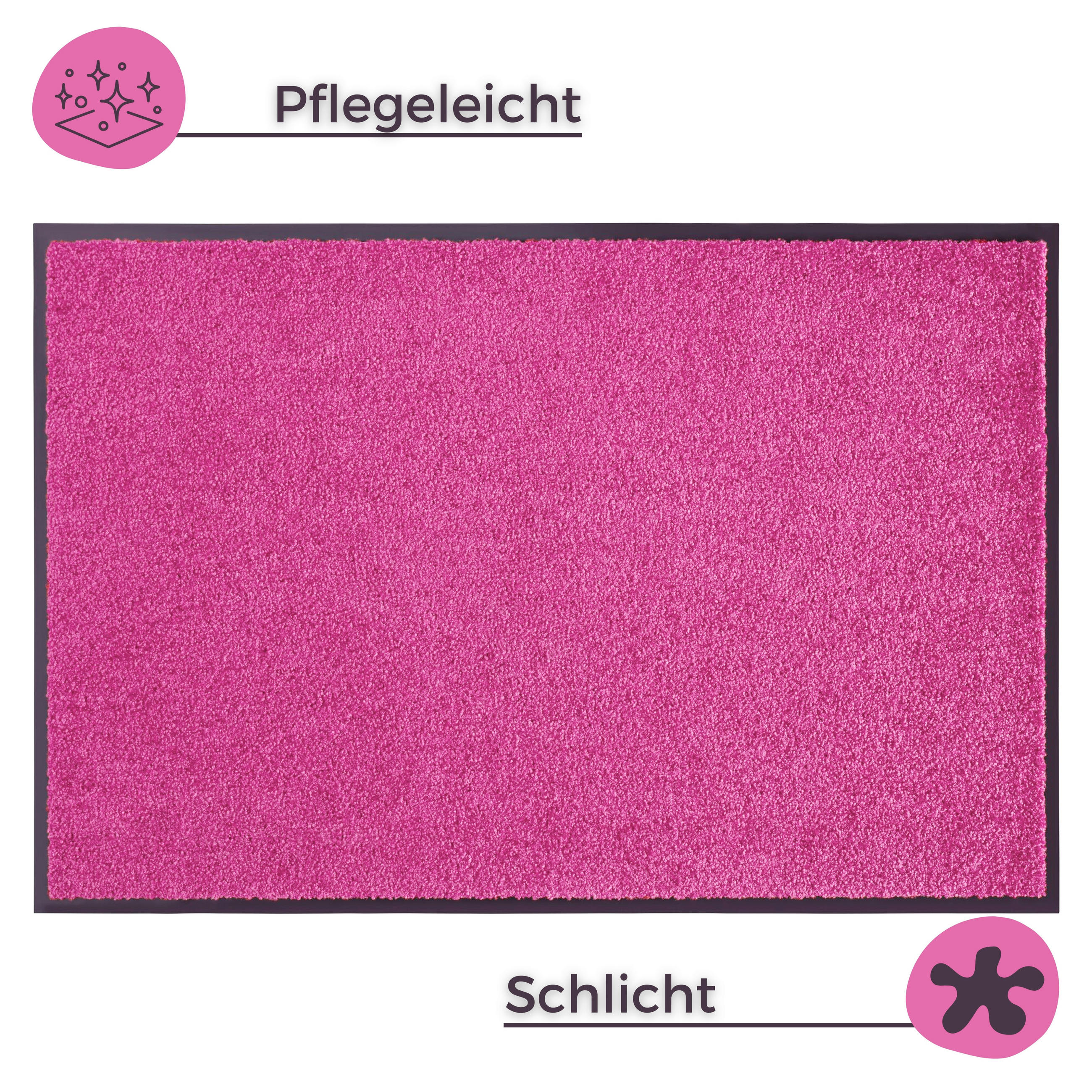 SCHMUTZFANGMATTE  90/150 cm  Pink  - Pink, Basics, Kunststoff/Textil (90/150cm) - Hanse Home